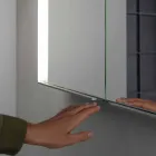 Wall Mirror in Aluminum with LED Lighting - Demon Viadurini