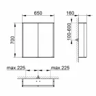 Wall Mirror in Aluminum with LED Lighting - Demon Viadurini