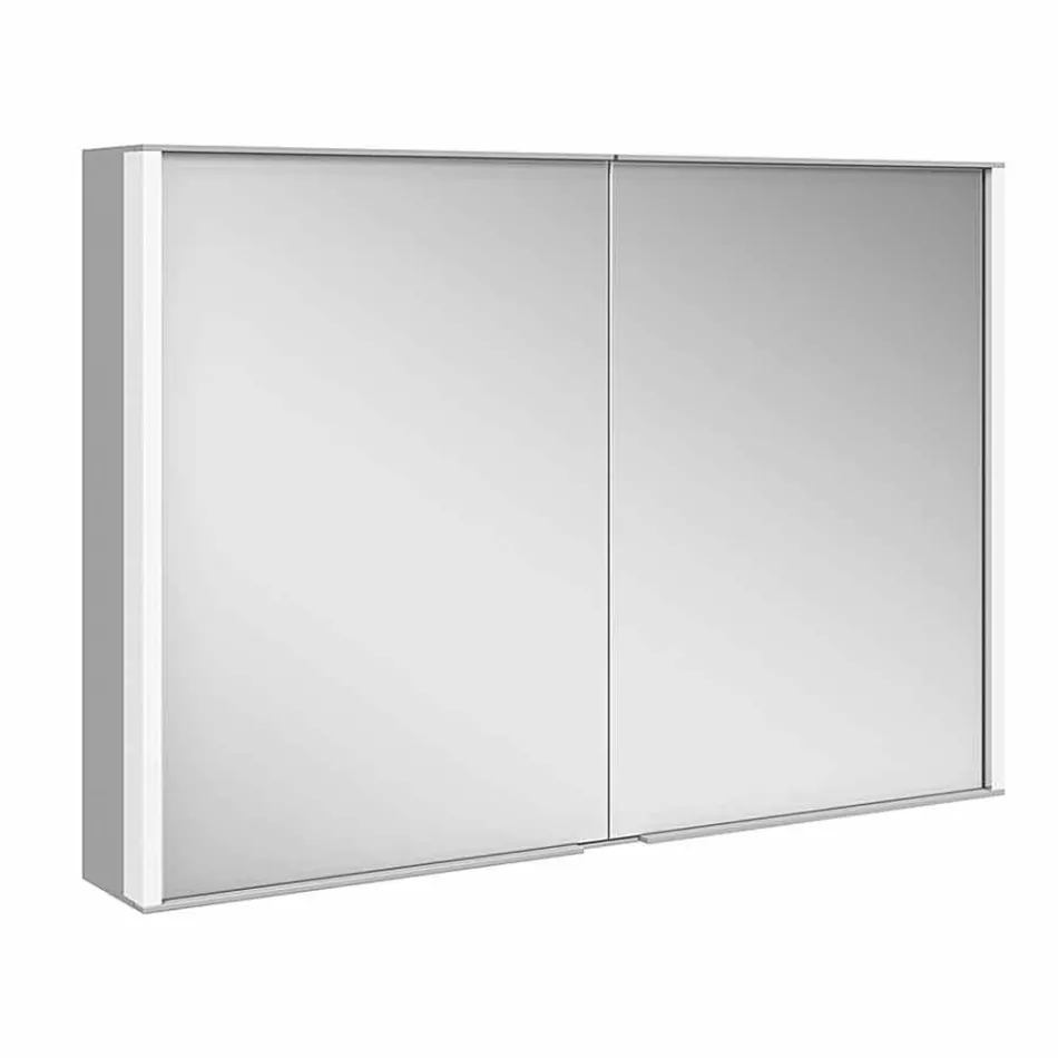 Wall Mirror in Aluminum with LED Lighting - Demon Viadurini