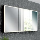 Wooden Mirror Container with Double Mirror and Lights Made in Italy - Darwin Viadurini