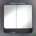 Metal Mirror Container with Double Mirror Doors and Lights Made in Italy - Galileo
