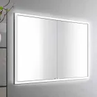 2-Door Contemporary Recessed Contemporary Design LED Door Mirror, Adele Viadurini