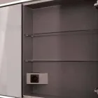 2-Door Contemporary Recessed Contemporary Design LED Door Mirror, Adele Viadurini