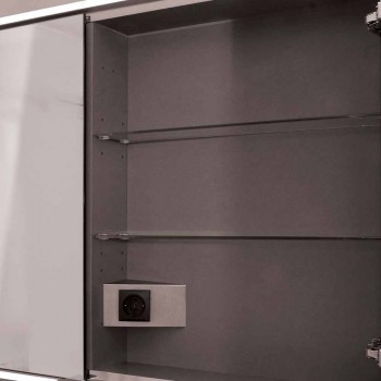 2-Door Contemporary Recessed Contemporary Design LED Door Mirror, Adele