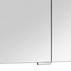 Modern Container Mirror with 3 Crystal Doors and 3 LED Lights - Maxi Viadurini