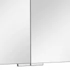 Modern Container Mirror with 3 Crystal Doors and 3 LED Lights - Maxi Viadurini