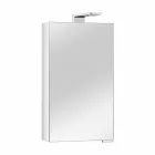 Modern Storage Mirror with Crystal Door and Chrome Details - Maxi Viadurini