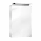 Modern Storage Mirror with Crystal Shelves and LED Light - Bramo Viadurini