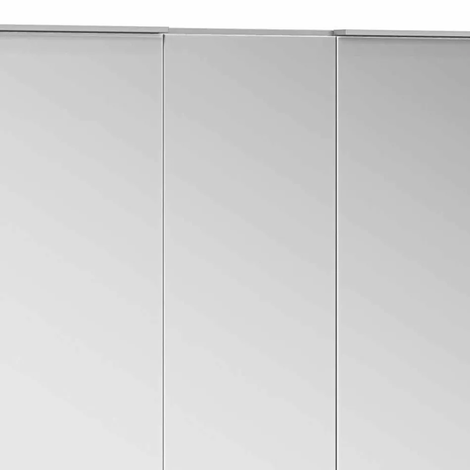 Modern Recessed Mirror Container with LED Light and Touch Keypad - Demon Viadurini