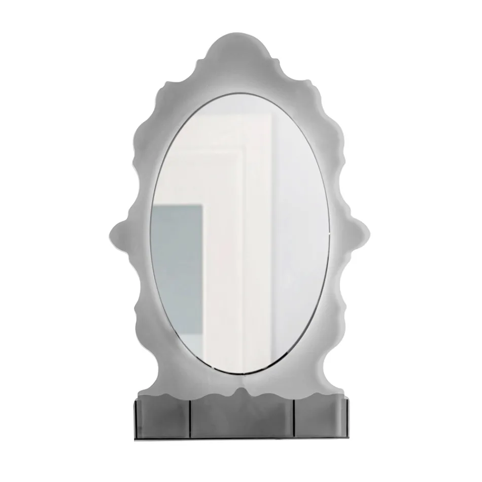 Backlit Plexiglass Mirror Cabinet Made in Italy - Leira Viadurini