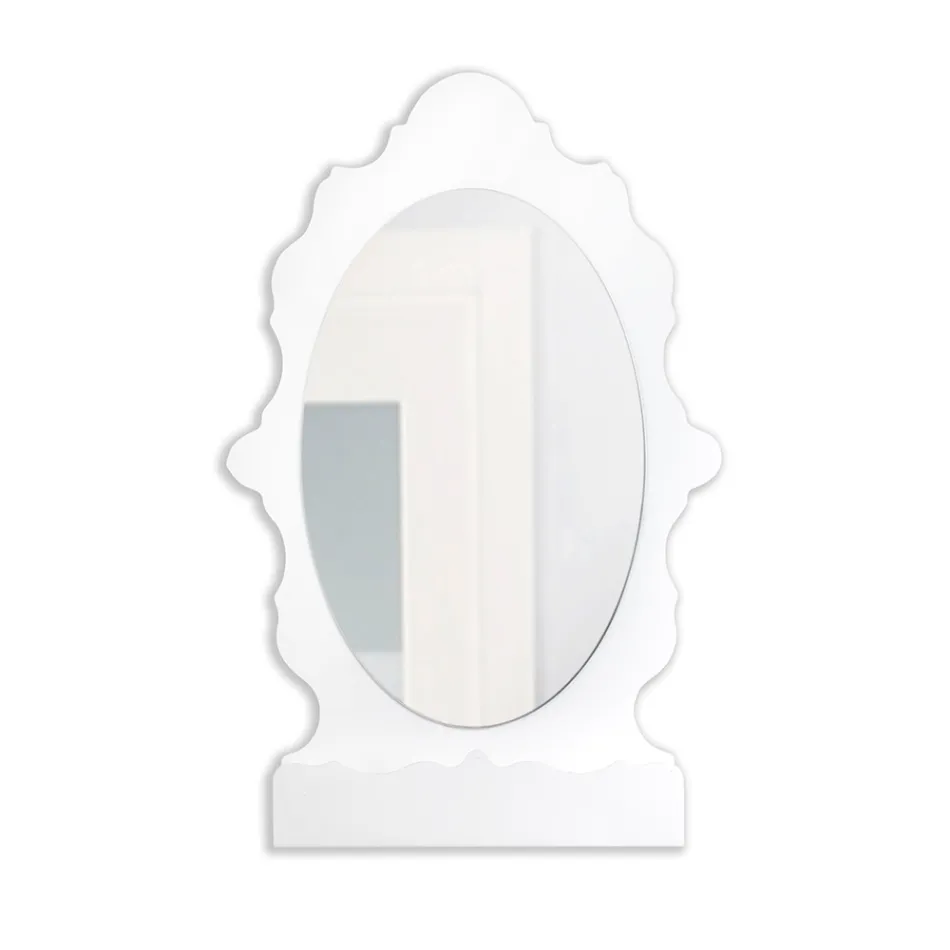 Backlit Plexiglass Mirror Cabinet Made in Italy - Leira Viadurini