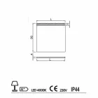 Bathroom mirror with modern LED lighting Yvone Viadurini