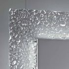 Contemporary bathroom mirror with decorative glass frame and Tara LED lights Viadurini