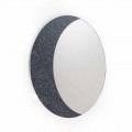 Wall mirror Aldo made in Italy, contemporay design, glitter and glass