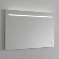 Modern Wall Mirror with LED Light and Steel Frame Made in Italy - Yutta