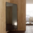 Wall Mirror with Opening Door and Coat Hooks Made in Italy - Boro Viadurini