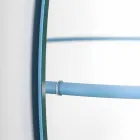 Wall Mirror with Modern Steel Coat Rack Made in Italy - Chioccia Viadurini