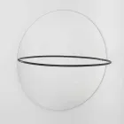 Wall Mirror with Modern Steel Coat Rack Made in Italy - Chioccia Viadurini