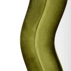 Wall Mirror with MDF Frame Covered in Velvet - White Viadurini