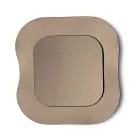 Wall Mirror with Frame in Fused Glass Made in Italy - Adored Viadurini