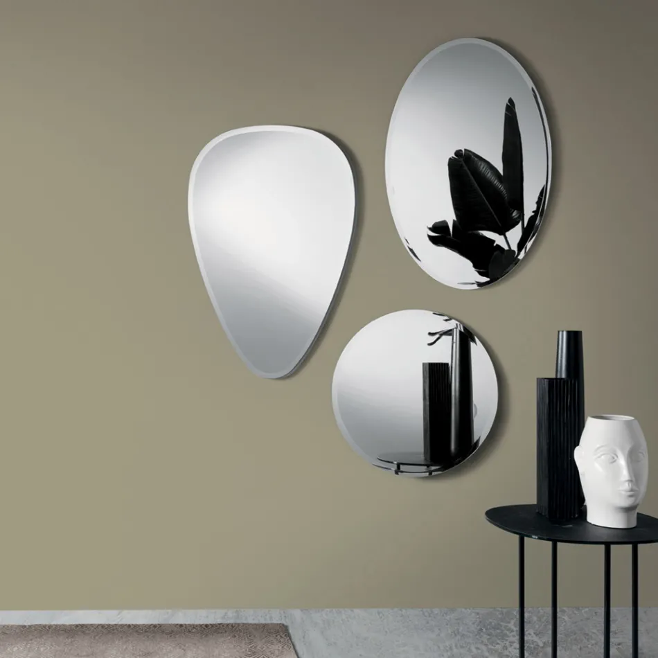 Beata Wall Mirror with Perimeter Grinding Made in Italy Viadurini