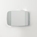 Wall Mirror with Structure in Black Painted Wood Made in Italy - Arya
