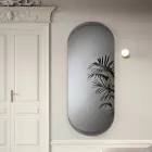 Ecla Wall Mirror with Elongated Shape and Rounded Corners Made in Italy Viadurini
