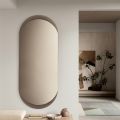 Ecla Wall Mirror with Elongated Shape and Rounded Corners Made in Italy