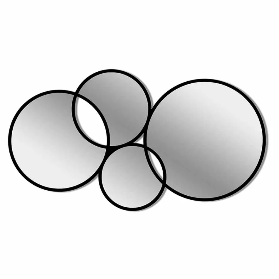 Ring-shaped Modern Design Mirror Colored Finish - Synthesis Viadurini