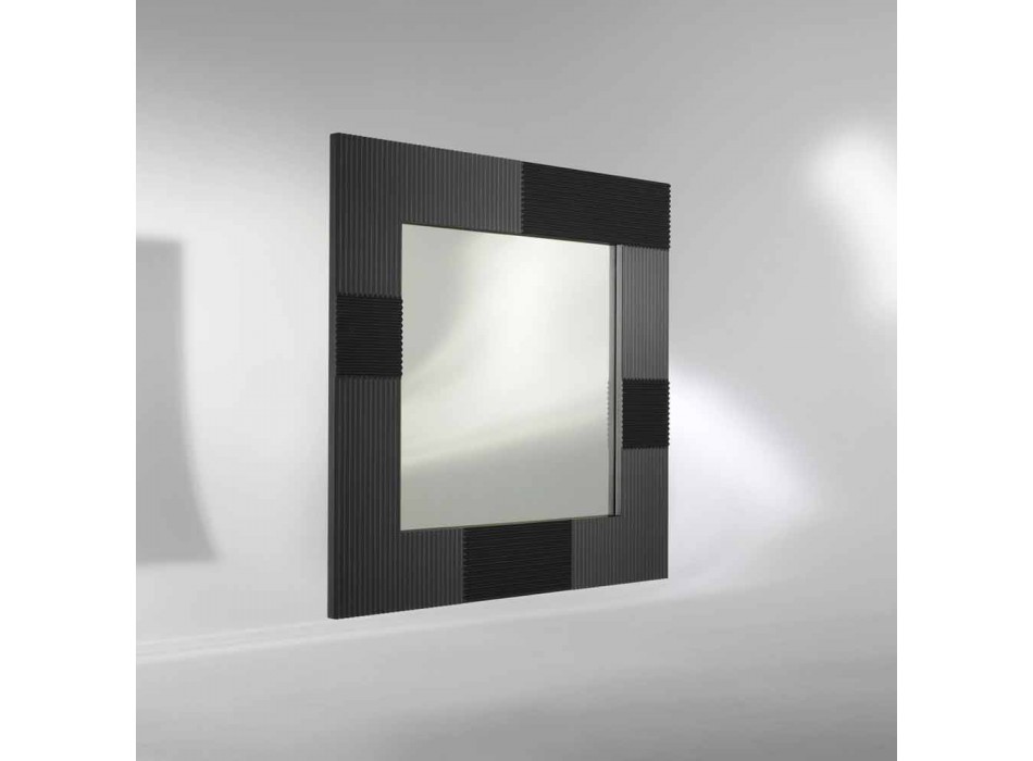 Contemporary design wall mirror with decorated Thalia frame Viadurini