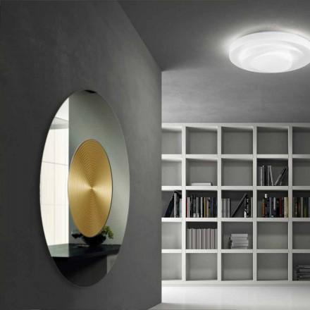 Design wall mirror with Malva MDF support Viadurini
