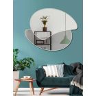 Large Design Wall Mirror with Modern Colored Finish - Mantra Viadurini