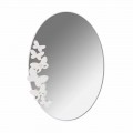 Modern Design Oval Iron Wall Mirror Made in Italy - Butter