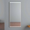 LED Illuminated Wall Mirror with Touch Switch Made in Italy - Ammar