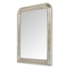 Wall Mirror in Wood with Silver Leaf Finish Made in Italy - Navona Viadurini
