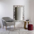 Wall Mirror in Mdf and Silvered Glass with Shaped Frame - Avolo Viadurini