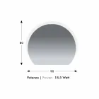 Modern Wall Mirror with Sandblasted Detail and LED Made in Italy - Rialto Viadurini