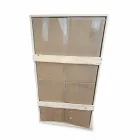 Square Wall Mirror with LED in Satin Glass Made in Italy - Mirro Viadurini