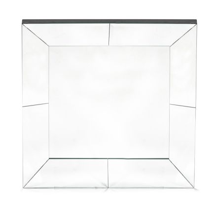 Square Wall Mirror with Mdf Structure Complete with Hooks - Sisio Viadurini