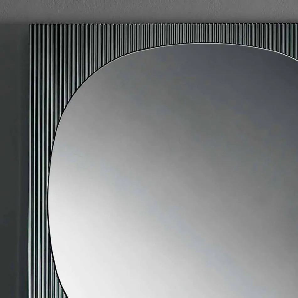Smoked Color Modern Square Wall Mirror Made in Italy - Bandolero Viadurini