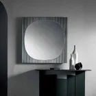 Smoked Color Modern Square Wall Mirror Made in Italy - Bandolero Viadurini