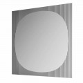 Modern Square Wall Mirror in Smokey Colour Made in Italy - Bandolero