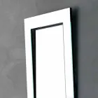 Rectangular Wall Mirror with Inclined Frame Made in Italy - Salamina Viadurini