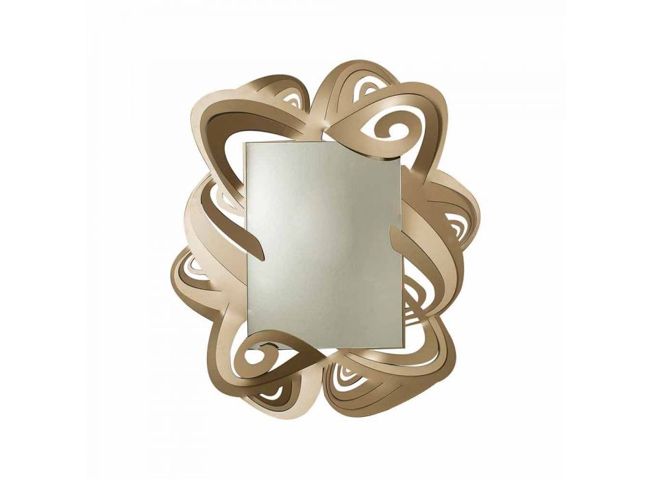 Modern Rectangular Iron Wall Mirror Made in Italy - Penny Viadurini