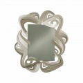 Modern Rectangular Iron Wall Mirror Made in Italy - Penny