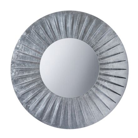 Round Wall Mirror with Iron Frame Elegant Design - Tassio Viadurini