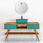 Round Wall Mirror Beveled Simple Design Made in Italy - Odile Viadurini