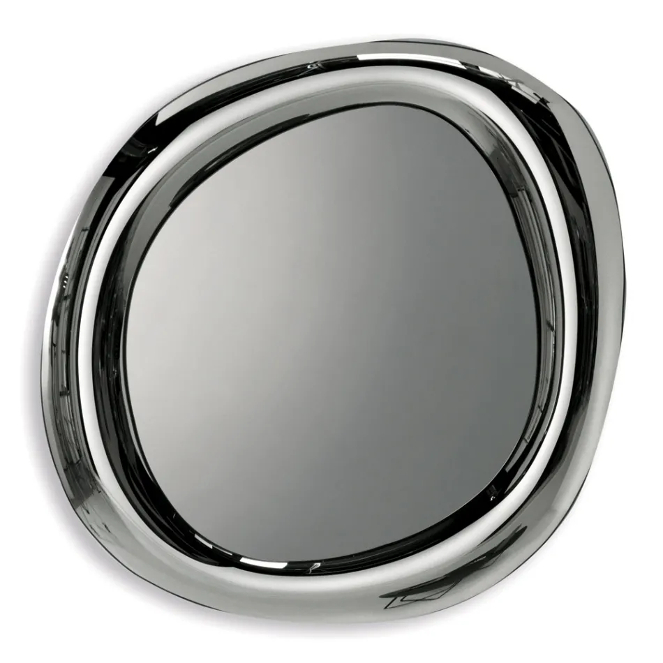 Shaped Wall Mirror with Curved Frame Made in Italy - Babila Viadurini