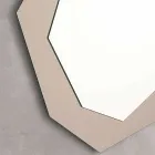 Shaped Wall Mirror with Glass Frame Made in Italy - Chlorine Viadurini