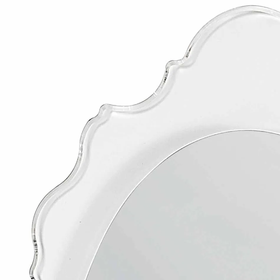 Design transparent wall mirror Joy, made in Italy Viadurini